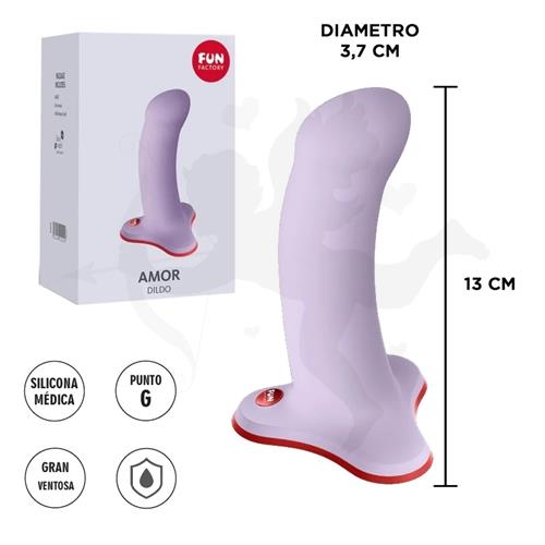 Amor dildo con sopapa ideal para arnes
